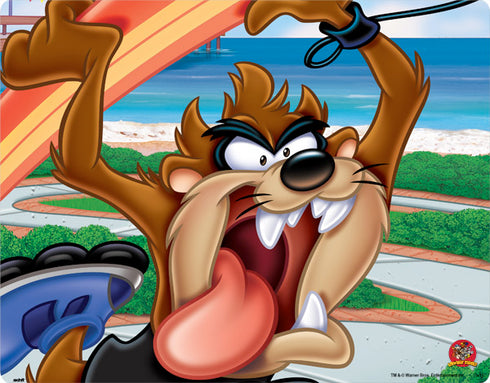 Looney Tunes Tasmanian Devil Surfboard Laptop Skins